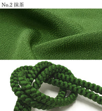 画像をギャラリービューアに読み込む, 帯揚げ帯締めセット 丸組 正絹 ちりめん 暖色系 選べる 12色 緑 白 黄 赤 ピンク カジュアル 通年 丸締め 和装小物 女性 レディース 送料無料対象外 セール対象外 KZ wgわい