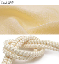 画像をギャラリービューアに読み込む, 帯揚げ帯締めセット 丸組 正絹 ちりめん 暖色系 選べる 12色 緑 白 黄 赤 ピンク カジュアル 通年 丸締め 和装小物 女性 レディース 送料無料対象外 セール対象外 KZ wgわい