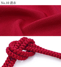 画像をギャラリービューアに読み込む, 帯揚げ帯締めセット 丸組 正絹 ちりめん 暖色系 選べる 12色 緑 白 黄 赤 ピンク カジュアル 通年 丸締め 和装小物 女性 レディース 送料無料対象外 セール対象外 KZ wgわい