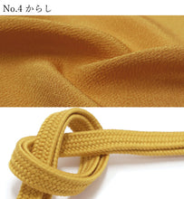 画像をギャラリービューアに読み込む, 帯揚げ帯締めセット 平組 正絹 ちりめん 暖色系 選べる 12色 緑 白 黄 赤 ピンク カジュアル 通年 丸締め 和装小物 女性 レディース 送料無料対象外 セール対象外 KZ wgわい