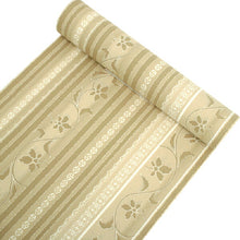 画像をギャラリービューアに読み込む, 着物 洗える着物 反物 レディース セミオーダー 仕立て付 XS S M L XL サイズ 袷 単衣 からし 薄ベージュ 縞 ストライプ 更紗 唐草 森英恵 ハナエモリ HANAEMORI 呉服 和装 和服 女性 小紋 送料無料 きも