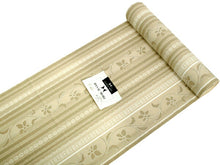 画像をギャラリービューアに読み込む, 着物 洗える着物 反物 レディース セミオーダー 仕立て付 XS S M L XL サイズ 袷 単衣 からし 薄ベージュ 縞 ストライプ 更紗 唐草 森英恵 ハナエモリ HANAEMORI 呉服 和装 和服 女性 小紋 送料無料 きも