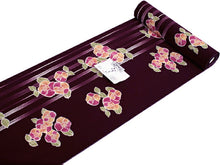 画像をギャラリービューアに読み込む, 着物 洗える着物 反物 レディース セミオーダー 仕立て付 XS S M L XL サイズ 袷 単衣 エンジ 紫 ストライプ 縞 椿 みすゞうた 金子みすゞ 呉服 和装 和服 女性 小紋 送料無料 きもの 羽織 コート KZ ktふく