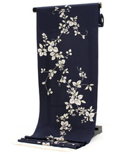 画像をギャラリービューアに読み込む, 着物 反物 正絹 丹後ちりめん フルオーダー 仕立て付き 濃紺地唐草 小紋 着物 和装 和服 単品 女性 レディース 送料無料 hbチト