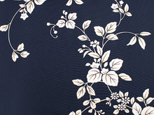 画像をギャラリービューアに読み込む, 着物 反物 正絹 丹後ちりめん フルオーダー 仕立て付き 濃紺地唐草 小紋 着物 和装 和服 単品 女性 レディース 送料無料 hbチト