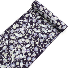 画像をギャラリービューアに読み込む, 着物 反物 正絹 丹後ちりめん フルオーダー 仕立て付き 濃紫 更紗 小紋 着物 和装 和服 単品 女性 レディース 送料無料 hbチト