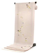 画像をギャラリービューアに読み込む, 着物 反物 正絹 丹後ちりめん フルオーダー 仕立て付き ピンクベージュ 桜 小紋 着物 和装 和服 単品 女性 レディース 送料無料 hbチト