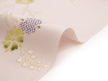 画像をギャラリービューアに読み込む, 着物 反物 正絹 丹後ちりめん フルオーダー 仕立て付き ピンクベージュ 桜 小紋 着物 和装 和服 単品 女性 レディース 送料無料 hbチト