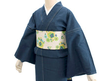 画像をギャラリービューアに読み込む, 着物 レディース デニム フリーサイズ 無地 ブラック ブルー ステッチ 洗える カジュアル 着物デビュー 女性 和服 和装 デニムきもの KZ tkおと