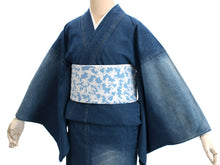 画像をギャラリービューアに読み込む, 着物 レディース デニム フリーサイズ ダメージ ブラック ブルー ステッチ 洗える カジュアル 着物デビュー 女性 和服 和装 デニムきもの KZ tkおら