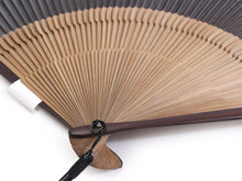 画像をギャラリービューアに読み込む, 扇子 扇袋セット メンズ シルク 紺 桐箱入り エコ ギフト プレゼント 春 夏 父の日 紳士 男性 男物 京扇子 せんす 3241S y2おい KZ