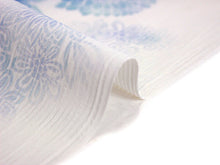 画像をギャラリービューアに読み込む, 着物 洗える着物 反物 レディース セミオーダー 仕立て付 XS S M L XL サイズ 袷 単衣 白 ブルー 菊 みすゞうた 呉服 和装 和服 女性 小紋 送料無料 きもの 羽織 コート セール対象外 KZ ktふく