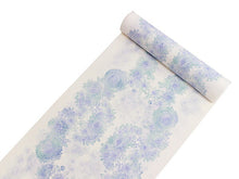 画像をギャラリービューアに読み込む, 着物 洗える着物 反物 レディース セミオーダー 仕立て付 XS S M L XL サイズ 袷 単衣 白 ブルー 菊 みすゞうた 呉服 和装 和服 女性 小紋 送料無料 きもの 羽織 コート セール対象外 KZ ktふく