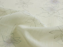 画像をギャラリービューアに読み込む, 着物 洗える着物 反物 レディース セミオーダー 仕立て付 XS S M L XL サイズ 単衣 白 鉄線 クレマチス 花 森英恵 ハナエモリ HANAEMORI 美しいキモノ 雑誌掲載 呉服 和装 和服 女性 小紋 送料無料 きもの 羽織 コート セール対象外 KZ ktこら