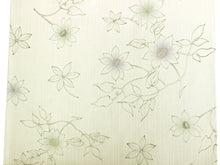 画像をギャラリービューアに読み込む, 着物 洗える着物 反物 レディース セミオーダー 仕立て付 XS S M L XL サイズ 単衣 白 鉄線 クレマチス 花 森英恵 ハナエモリ HANAEMORI 美しいキモノ 雑誌掲載 呉服 和装 和服 女性 小紋 送料無料 きもの 羽織 コート セール対象外 KZ ktこら