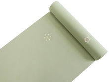 画像をギャラリービューアに読み込む, 着物 反物 洗える着物 刺繍 レディース セミオーダー 仕立て付 XS S M L XL サイズ グリーン 雪の結晶 花 袷 単衣 和装 和服 女性 小紋 洗える着物反物 着物 きもの 羽織 コート 送料無料 KZ ktふく