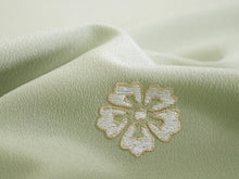 画像をギャラリービューアに読み込む, 着物 反物 洗える着物 刺繍 レディース セミオーダー 仕立て付 XS S M L XL サイズ グリーン 雪の結晶 花 袷 単衣 和装 和服 女性 小紋 洗える着物反物 着物 きもの 羽織 コート 送料無料 KZ ktふく