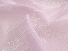 画像をギャラリービューアに読み込む, 洗える 羽織 紗 仕立て上がり フリーサイズ ピンクパープル 松葉 小花 ロング丈 長羽織 春 夏 秋 和装 和服 女性 レディース 冷房対策 あす楽 送料無料 ktコト