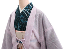 画像をギャラリービューアに読み込む, 洗える 羽織 紗 仕立て上がり フリーサイズ ピンクパープル 松葉 小花 ロング丈 長羽織 春 夏 秋 和装 和服 女性 レディース 冷房対策 あす楽 送料無料 ktコト