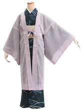 画像をギャラリービューアに読み込む, 洗える 羽織 紗 仕立て上がり フリーサイズ ピンクパープル 松葉 小花 ロング丈 長羽織 春 夏 秋 和装 和服 女性 レディース 冷房対策 あす楽 送料無料 ktコト