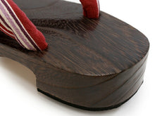 画像をギャラリービューアに読み込む, 下駄 レディース 浴衣 ゲタ L LL サイズ 桐 台 白 紫 赤 ストライプ 縞 鼻緒 右近 大きいサイズ XL 痛くない 歩きやすい かかと低め レトロ モダン 和服 和装 着物 女性用 日本製 tbウチ