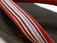 画像をギャラリービューアに読み込む, 下駄 レディース 浴衣 ゲタ L LL サイズ 桐 台 白 紫 赤 ストライプ 縞 鼻緒 右近 大きいサイズ XL 痛くない 歩きやすい かかと低め レトロ モダン 和服 和装 着物 女性用 日本製 tbウチ