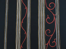 画像をギャラリービューアに読み込む, 正絹 小紋 反物 丹後ちりめん フルオーダー 仕立て付き 着物 和装 和服 黒 縞唐草 モダン 単品 女性 レディース 送料無料 hbオチ