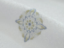 画像をギャラリービューアに読み込む, 正絹 小紋 反物 丹後ちりめん フルオーダー 仕立て付き 着物 和装 和服 グレー 華紋 単品 女性 レディース 送料無料 hbオラ