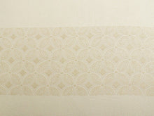 画像をギャラリービューアに読み込む, 正絹 小紋 反物 フルオーダー 仕立て付き 着物 和装 和服 クリーム 横段 七宝 単品 女性 レディース 送料無料 hbオラ