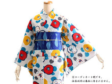 画像をギャラリービューアに読み込む, 東レセオアルファ 浴衣 夏着物 単品 レディース 仕立て上がり 洗える M サイズ 撫松庵 グレー 赤 黄 縞 椿 柄 日本製 送料無料 女性 レディース セール対象外 hiクコ