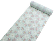 画像をギャラリービューアに読み込む, 正絹 小紋 反物 フルオーダー 仕立て付き 着物 和装 和服 丹後ちりめん 京友禅 ブルー グリーン 花 幾何学 友禅染 着尺 単品 女性 レディース 送料無料 pnオチ