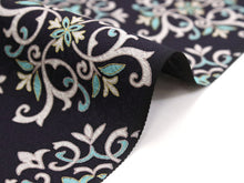 画像をギャラリービューアに読み込む, 正絹 小紋 反物 フルオーダー 仕立て付き 着物 和装 和服 丹後ちりめん 紫 ダマスク柄 着尺 単品 女性 レディース 送料無料 pnオト