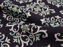 画像をギャラリービューアに読み込む, 正絹 小紋 反物 フルオーダー 仕立て付き 着物 和装 和服 丹後ちりめん 紫 ダマスク柄 着尺 単品 女性 レディース 送料無料 pnオト