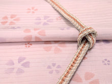 画像をギャラリービューアに読み込む, 洗える着物 セット L サイズ 夏 夏物 絽 4点セット ピンク 流水 雲 花 桜 桔梗 撫子 萩 橘 きもの 白 グリーン 献上 帯 紫 帯あげ 帯〆 小紋 名古屋帯 大人 レディース 女性 きもの 和装 和服 送料無料 あす楽 フイ