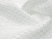 画像をギャラリービューアに読み込む, 半衿 白 洗える 単品 テイジン シルフィル 紋えり 地紋入り 選べる 10柄 市松 鹿の子 唐草 小花 七宝 縞 麻の葉 立涌 吹雪 紗綾形 カジュアル フォーマル 通年 新品 着付け小物 半襟 半えり はんえり ポリエステル kbにち