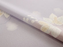 画像をギャラリービューアに読み込む, 正絹 小紋 反物 丹後ちりめん フルオーダー 仕立て付き 湯のし付き 着物 和装 和服 紫 ぼかし 葡萄 蔦 着尺 単品 袷 単衣 女性 レディース 送料無料 hbチオ