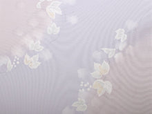 画像をギャラリービューアに読み込む, 正絹 小紋 反物 丹後ちりめん フルオーダー 仕立て付き 湯のし付き 着物 和装 和服 紫 ぼかし 葡萄 蔦 着尺 単品 袷 単衣 女性 レディース 送料無料 hbチオ