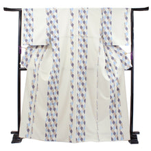 画像をギャラリービューアに読み込む, 洗える着物 袷 小紋 フリーサイズ 仕立て上がり 単品 ベージュグレー ファスナー 永楽屋 レトロ アンティークデザイン 女性 レディース 和装 和服 きもの プレタ 袷きもの カジュアル 普段着 送料無料 あす楽 ktふう