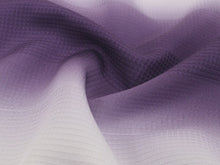 画像をギャラリービューアに読み込む, 正絹 着物 単品 仮絵羽 小紋 フルオーダー 仕立て無料 パープル 横段 ぼかし 染め グラデーション 洒落 女性 レディース 未仕立て 未使用 新品 送料無料 hb
