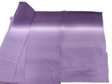 画像をギャラリービューアに読み込む, 正絹 着物 単品 仮絵羽 小紋 フルオーダー 仕立て無料 パープル 横段 ぼかし 染め グラデーション 洒落 女性 レディース 未仕立て 未使用 新品 送料無料 hb