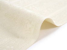 画像をギャラリービューアに読み込む, 正絹 小紋 単品 反物 丹後ちりめん フルオーダー 仕立て付き 着物 和装 和服 着物 イエローベージュ 間道 花唐草 女性 レディース 送料無料 hb