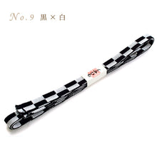 画像をギャラリービューアに読み込む, 三分紐 帯締め お洒落 粋 単品 正絹 市松格子 12色 赤 青 紺 紫 からし 緑 茶 ゴールド シルバー カジュアル セミフォーマル 通年 3分紐 帯〆 組紐 和装小物 日本製 ネコポス便発送可能 KZ wgくわ