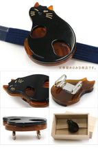 画像をギャラリービューアに読み込む, 帯留め 単品 動物 犬 猫 パンダ 白 黒 茶 おしゃれ パーツ 小紋 カジュアル 普段着用 三分紐を通すタイプ アニマル ぱんだ 和装小物 帯留 帯どめ 着物 和服 和装 箱入り 帯飾り KZ wgわち