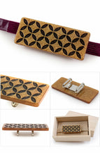 画像をギャラリービューアに読み込む, 帯留め 単品 長方形 七宝 市松 格子 白 金 ゴールド おしゃれ パーツ 小紋 カジュアル 普段着用 三分紐を通すタイプ 粋 シンプル 古典柄 和装小物 帯留 帯どめ 着物 和服 和装 箱入り 帯飾り KZ wgわく