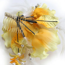 画像をギャラリービューアに読み込む, 髪飾り 2点セット 成人式 卒業式 結婚式 袴 振袖 イエローゴールド 花 だらり コーム Uピン 和装 和服 着物 浴衣 髪留め コサージュ ヘアアクセサリー チウ