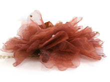 画像をギャラリービューアに読み込む, 髪飾り 成人式 卒業式 結婚式 袴 振袖 茶色 大輪 パール ファー クリップ 和装 和服 着物 浴衣 髪留め コサージュ ヘアアクセサリー