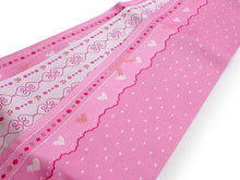 画像をギャラリービューアに読み込む, 帯 3点セット ピンク ハート 赤 縞 半幅帯 赤 帯飾り レディース 女性 半巾帯 細帯 浴衣帯 リバーシブル 大人 ポリエステル 着物 洒落 和装 和服 レトロ チウ