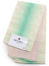 画像をギャラリービューアに読み込む, 帯 2点セット クリーム グリーン ぼかし 水玉 サークル ピンク 縞 半幅帯 からし 市松格子 縞 黄緑 半巾帯 レディース 女性 細帯 浴衣帯 リバーシブル 大人 ポリエステル 着物 洒落 和装 和服 レトロ オト