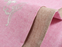 画像をギャラリービューアに読み込む, 帯 5点セット ピンク 縞 名古屋帯 黄 帯揚げ クリーム 帯締め シルバー 兎 麻 半幅帯 白 青 帯飾り レディース 女性 大人 ポリエステル 着物 洒落 和装 和服 レトロ フク