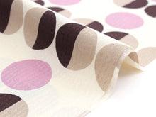 画像をギャラリービューアに読み込む, 洗える着物 セミオーダー付き 反物 単品 みすゞうた ピンク 茶 水玉 ドット 可愛い ポップ 柄 レディース 女性 小紋 和装 和服 XS S M L XL サイズ 広幅 クイーンサイズ 袷 単衣 羽織 コート 送料無料 kt